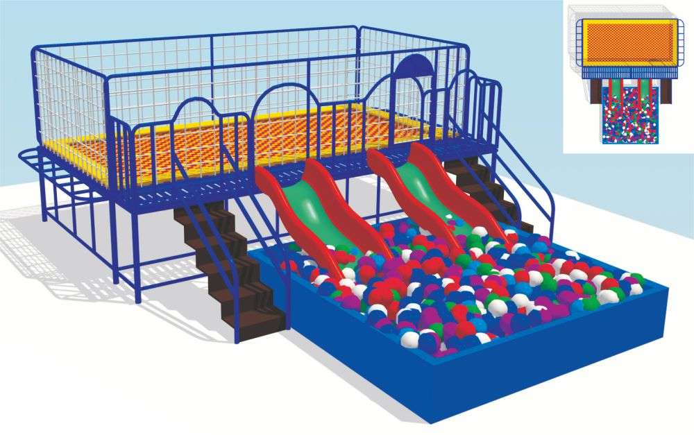 蹦床樂(lè)園 室內(nèi)蹦床帶球池